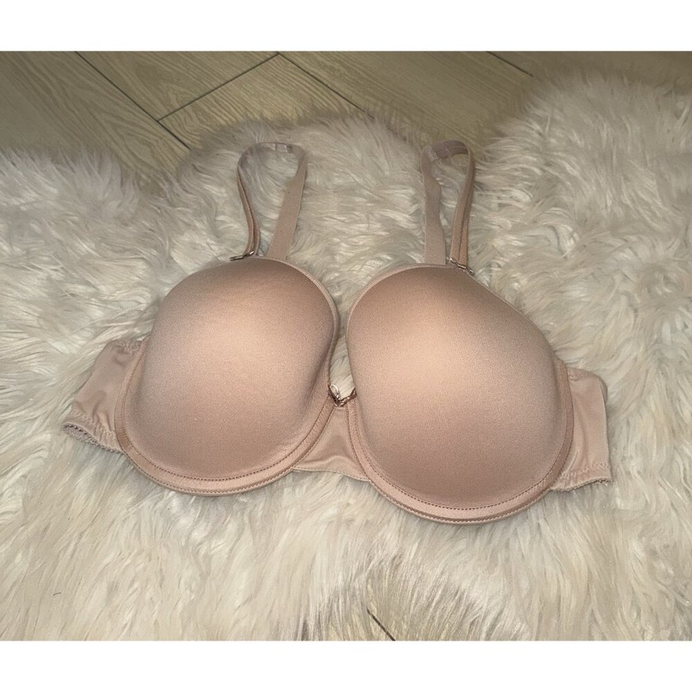 Chantelle C12410 Basic Invisible Memory Foam Bra Lined UW Womens 36D Pink